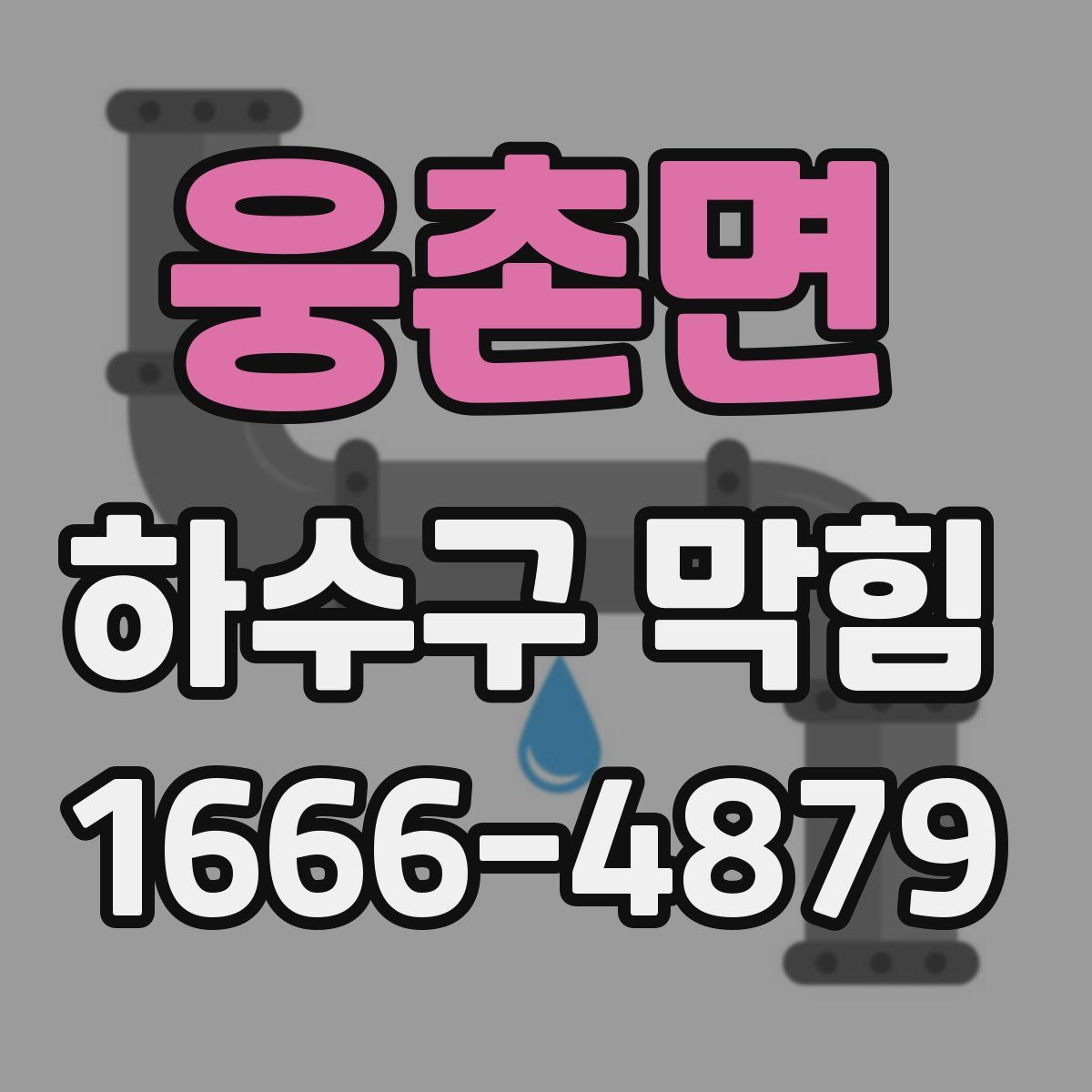 웅촌면 하수구 막힘