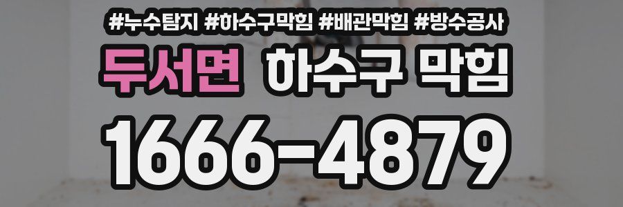 두서면 하수구 막힘