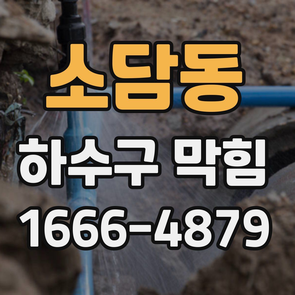 소담동 하수구 막힘