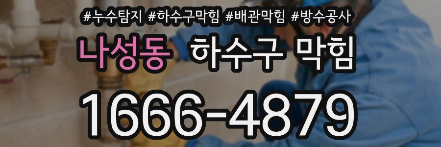 나성동 하수구 막힘
