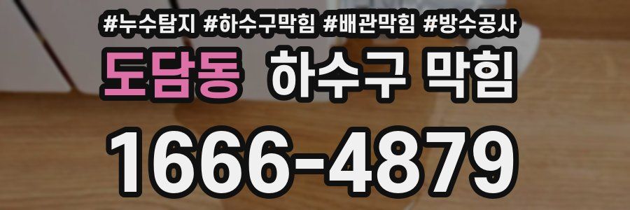 도담동 하수구 막힘