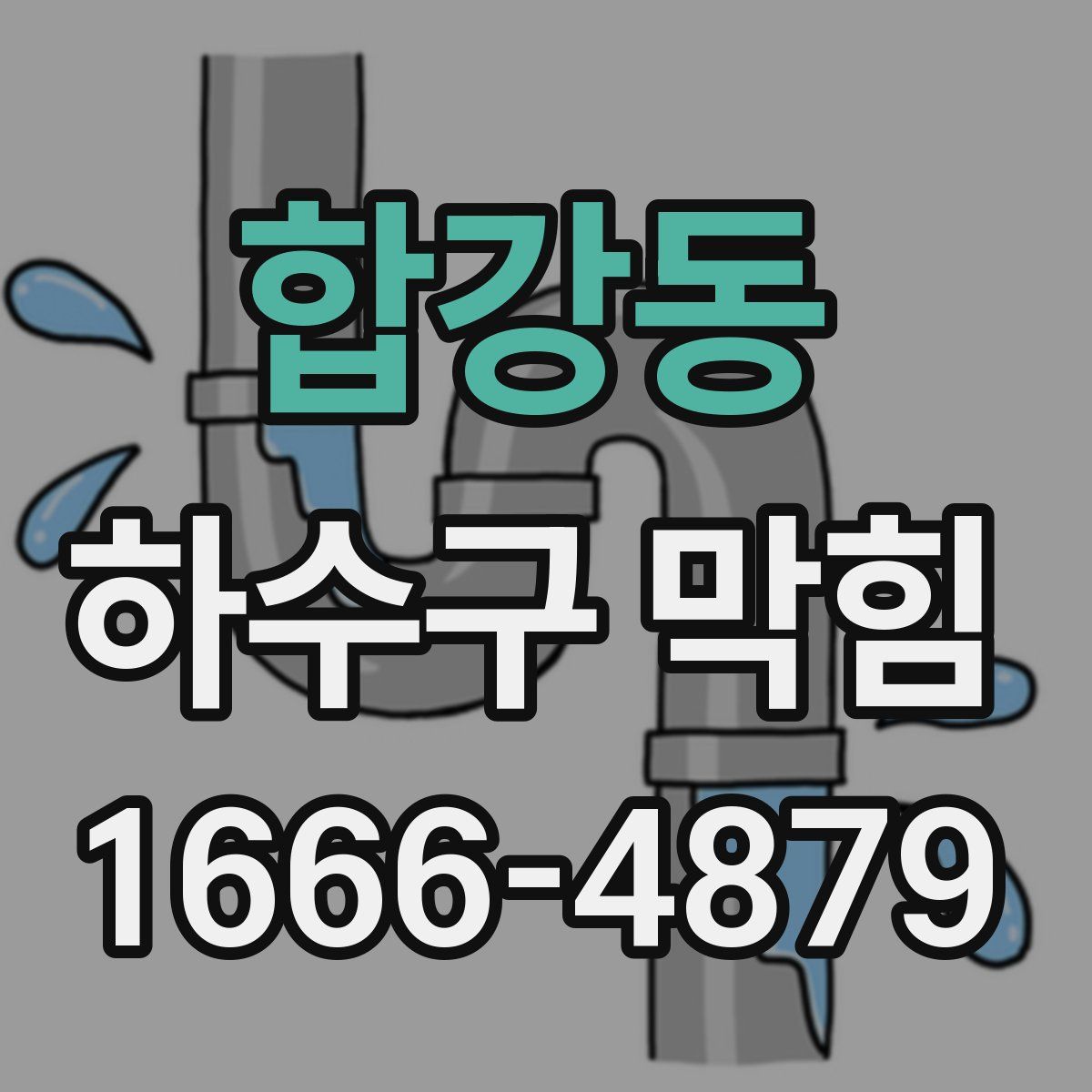 합강동 하수구 막힘