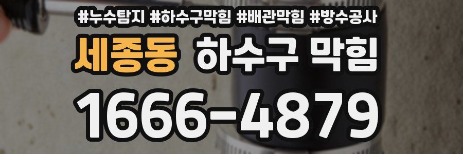세종동 하수구 막힘