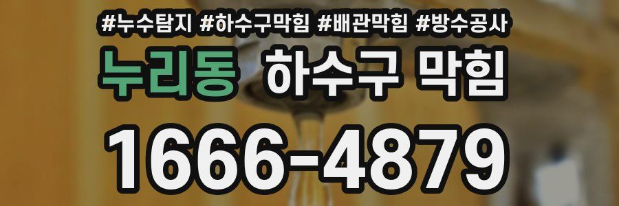 누리동 하수구 막힘