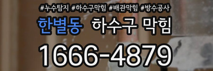 한별동 하수구 막힘