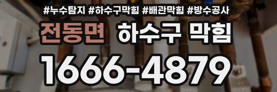 전동면 하수구 막힘