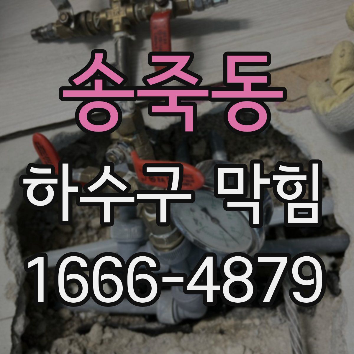 송죽동 하수구 막힘