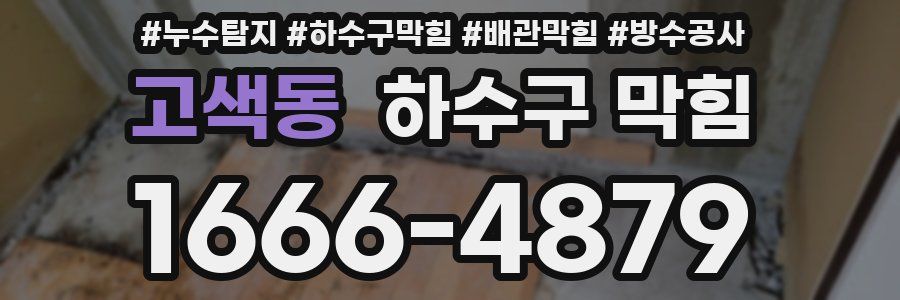 고색동 하수구 막힘