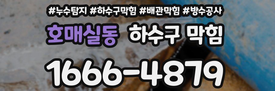 호매실동 하수구 막힘