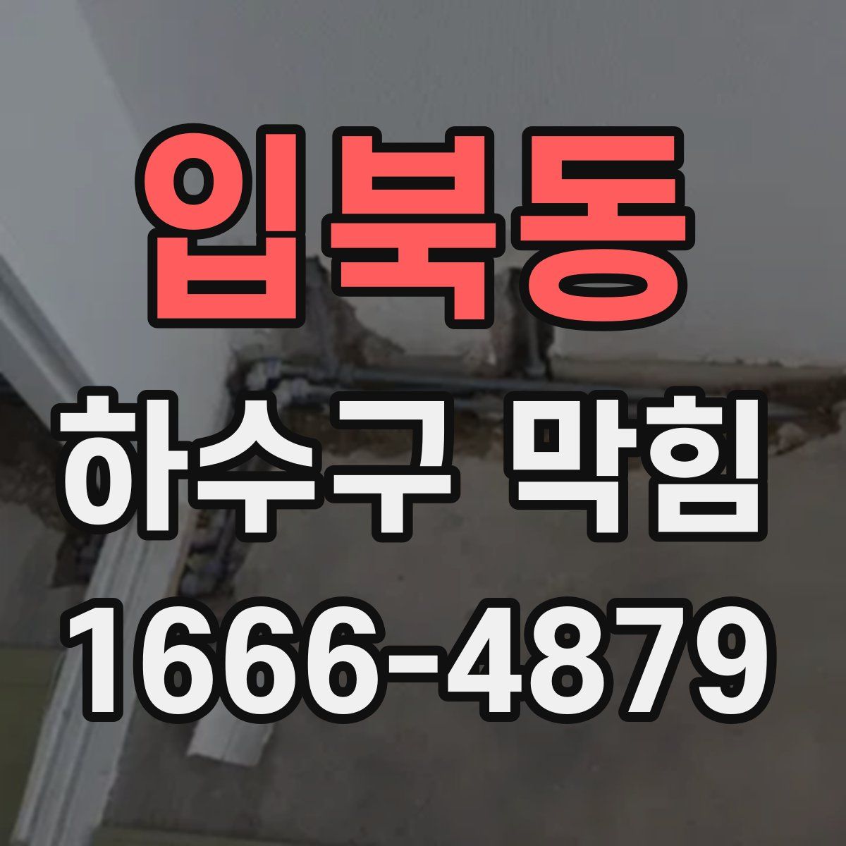입북동 하수구 막힘