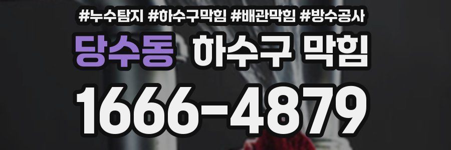 당수동 하수구 막힘
