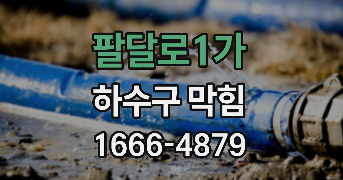 팔달로1가 하수구 막힘