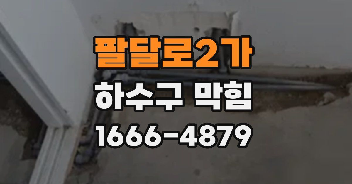 팔달로2가 하수구 막힘