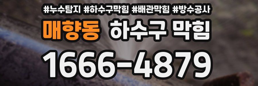 매향동 하수구 막힘