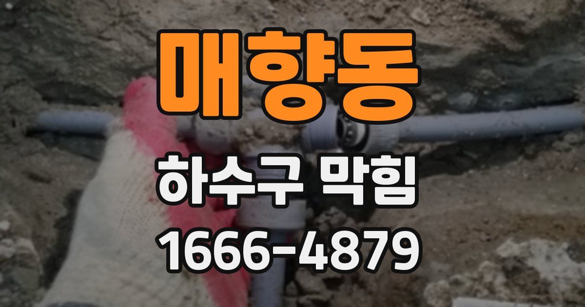 매향동 하수구 막힘