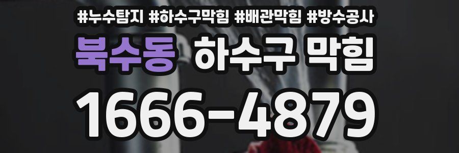 북수동 하수구 막힘