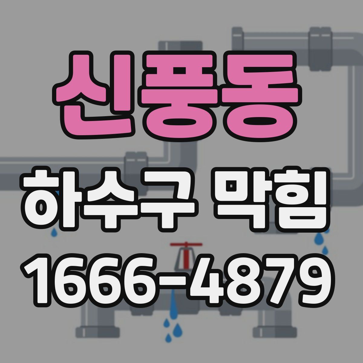 신풍동 하수구 막힘