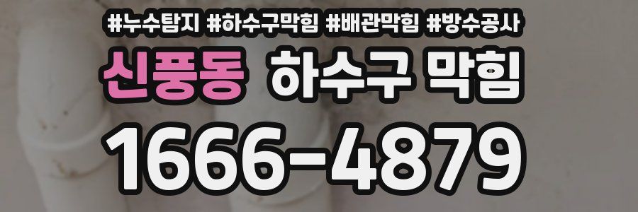 신풍동 하수구 막힘
