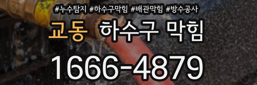 교동 하수구 막힘