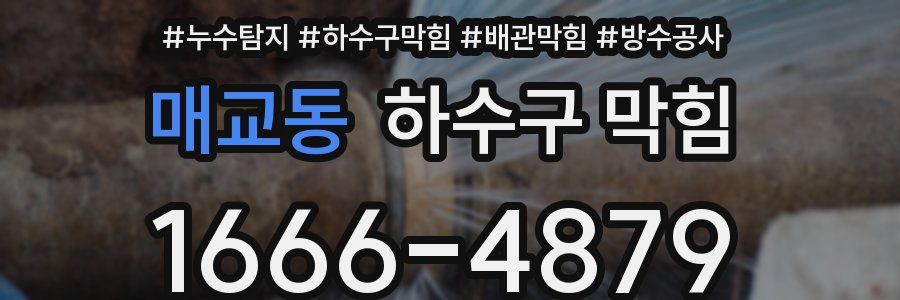 매교동 하수구 막힘