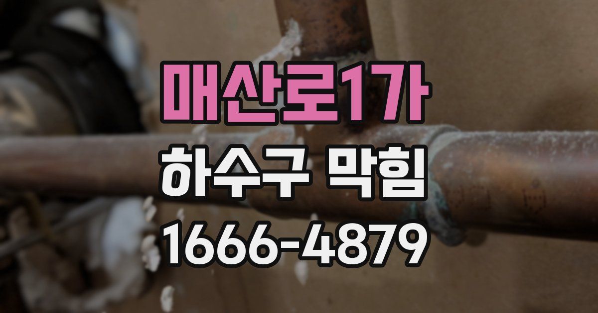 매산로1가 하수구 막힘