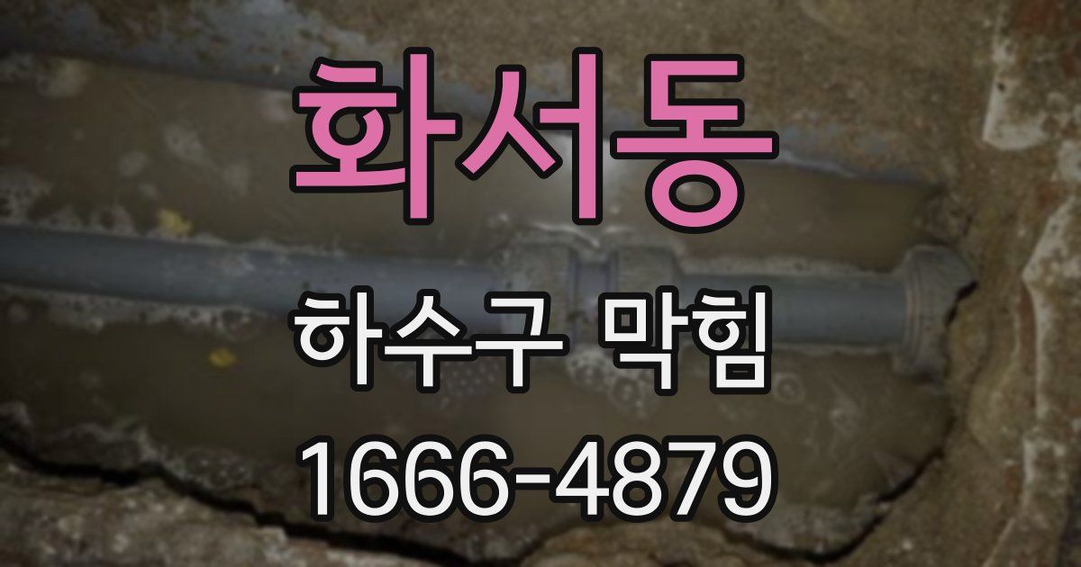 화서동 하수구 막힘