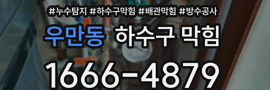 우만동 하수구 막힘