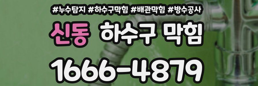 신동 하수구 막힘