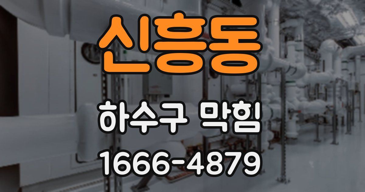 신흥동 하수구 막힘