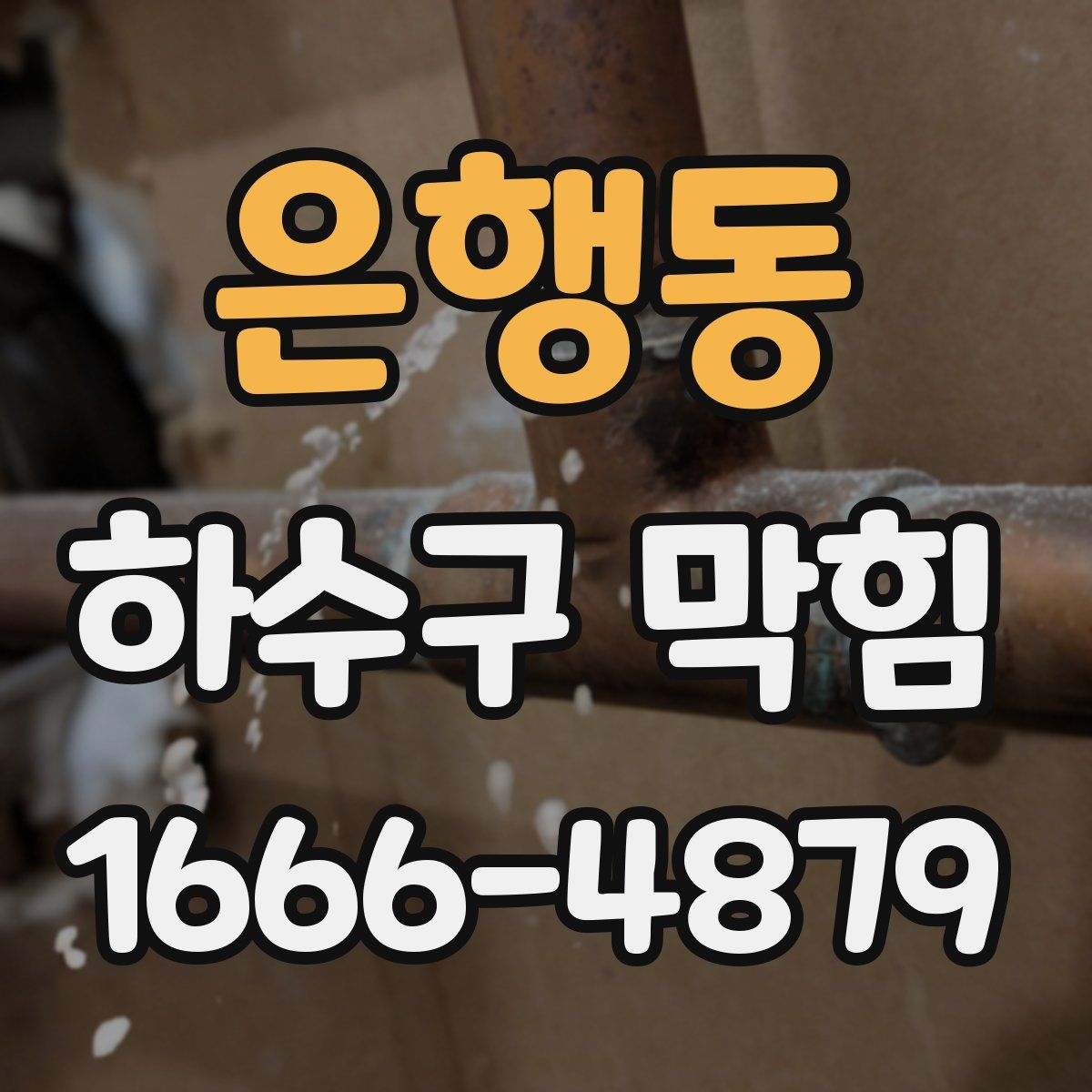 은행동 하수구 막힘