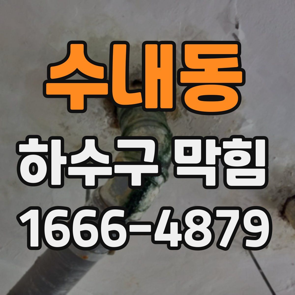 수내동 하수구 막힘