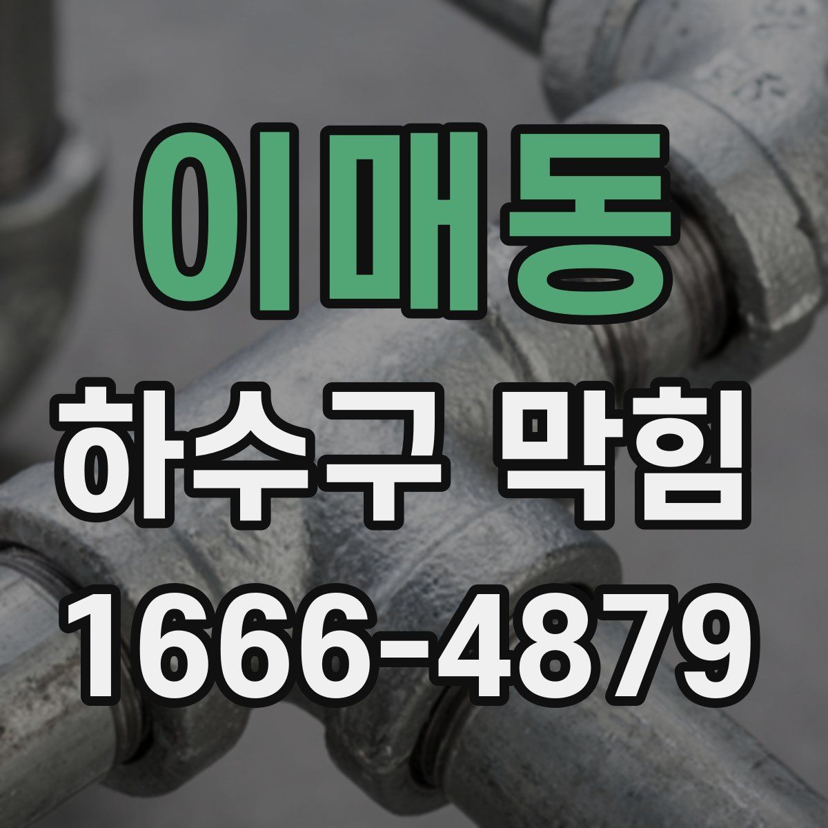 이매동 하수구 막힘