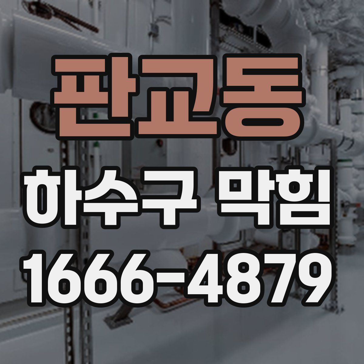 판교동 하수구 막힘
