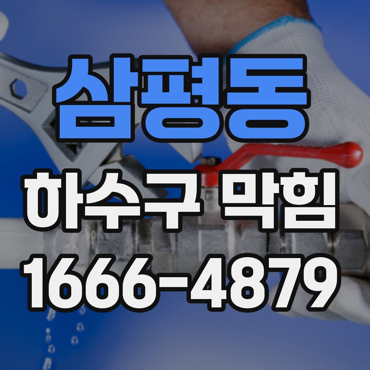 삼평동 하수구 막힘