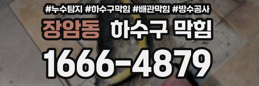 장암동 하수구 막힘