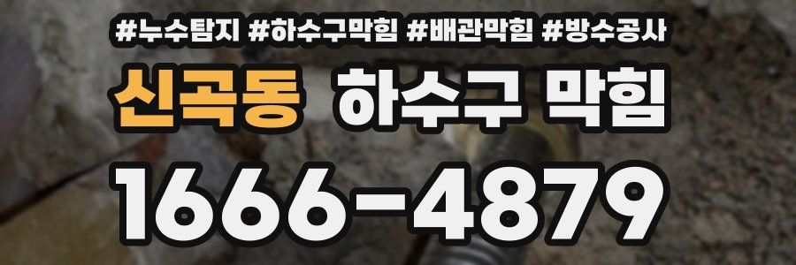 신곡동 하수구 막힘