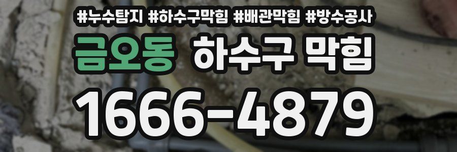 금오동 하수구 막힘