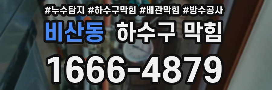 비산동 하수구 막힘
