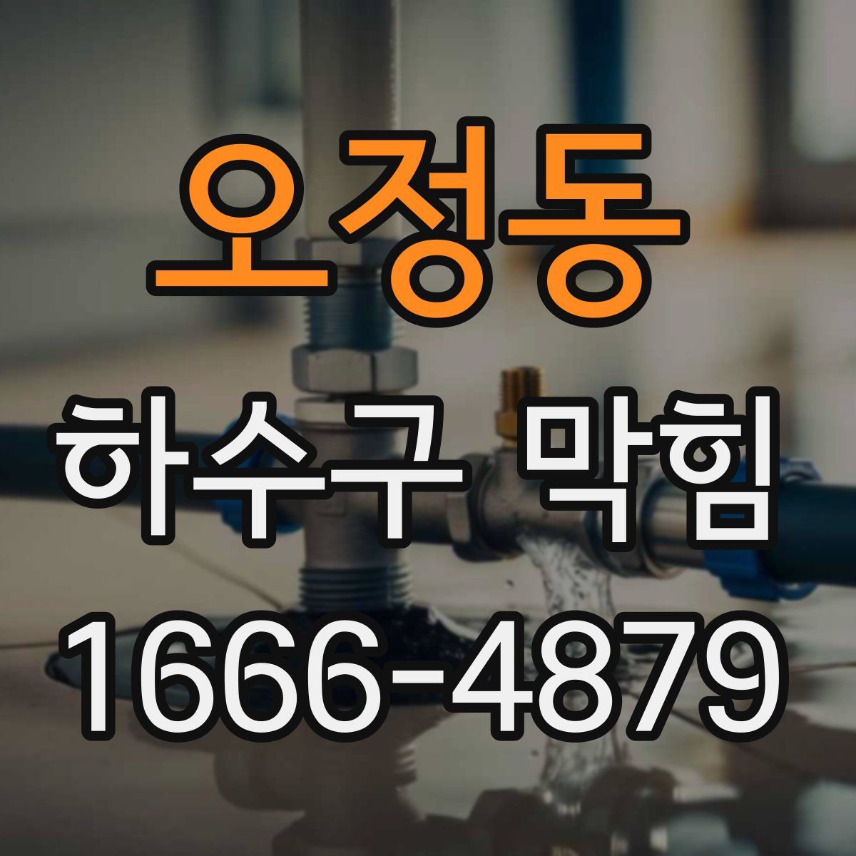 오정동 하수구 막힘