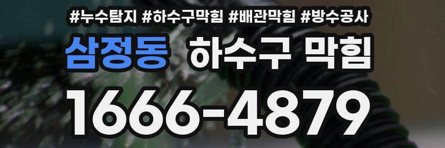 삼정동 하수구 막힘