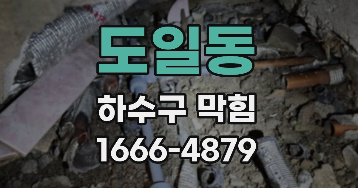 도일동 하수구 막힘