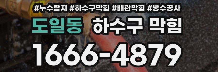 도일동 하수구 막힘