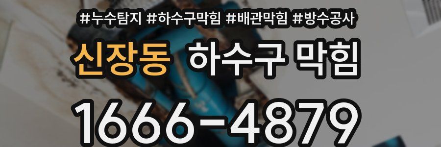 신장동 하수구 막힘