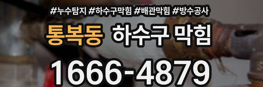 통복동 하수구 막힘