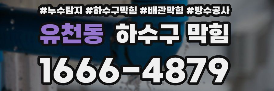 유천동 하수구 막힘
