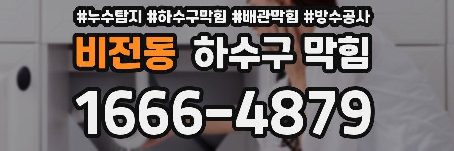 비전동 하수구 막힘