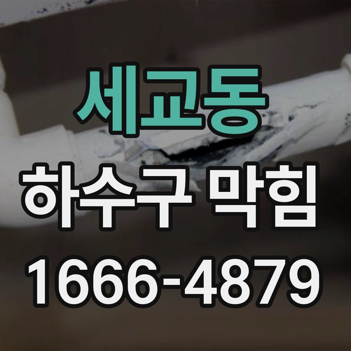 세교동 하수구 막힘