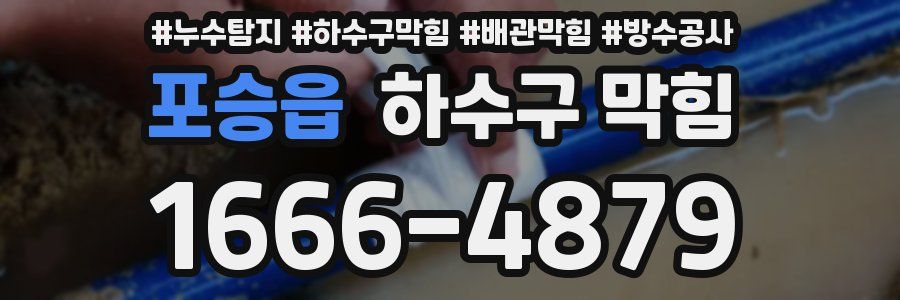 포승읍 하수구 막힘