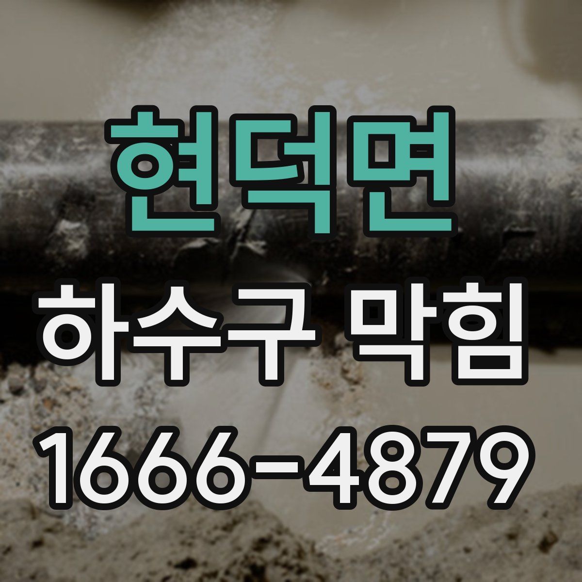 현덕면 하수구 막힘