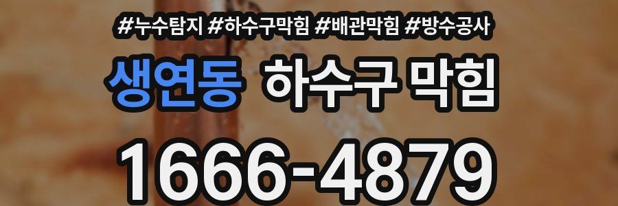 생연동 하수구 막힘